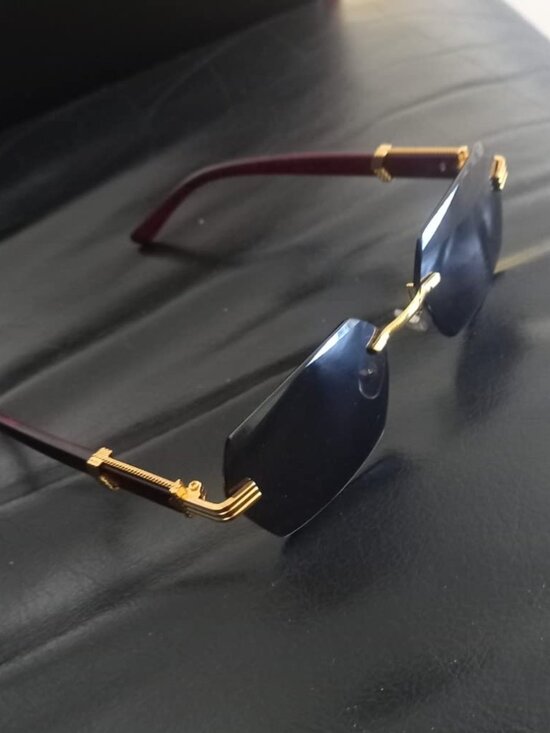 Rimless Rectangle Sunglasses main image 5